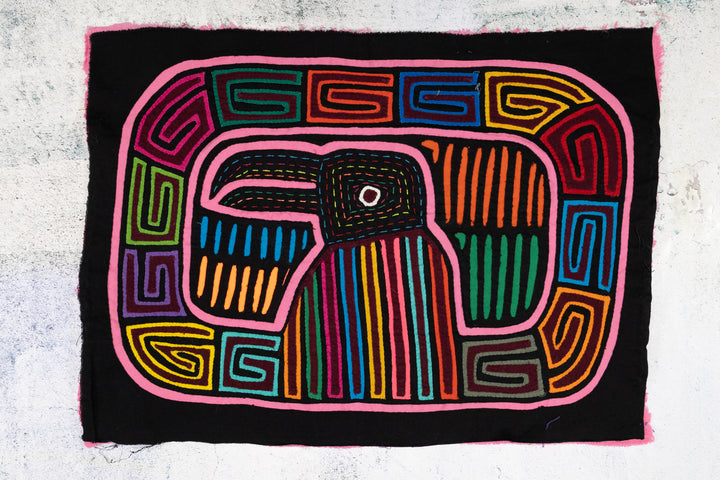 Pink Circle of Life Toucan Bird Mola