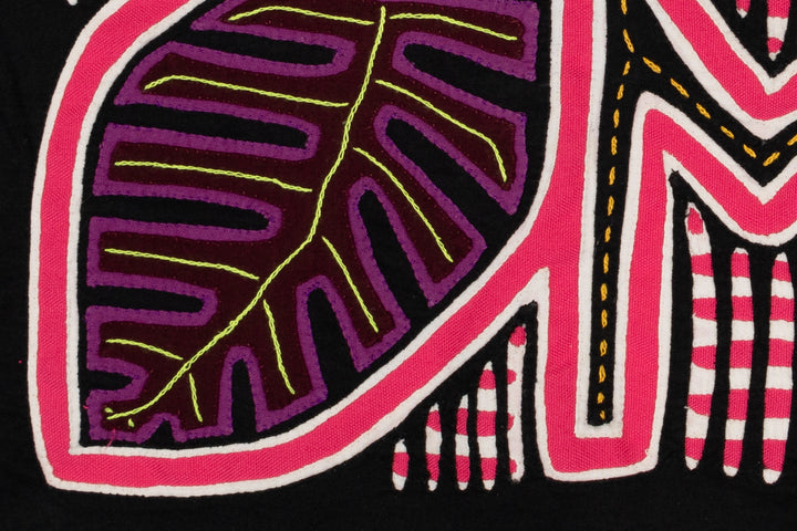 Pink Tropical Palm Frond Leaves Mola