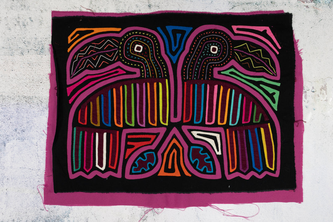 Black And Purple Tattoo Beak Toucan Mola