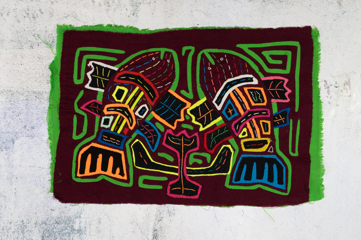 Burgundy and Green Flying Fish Mola