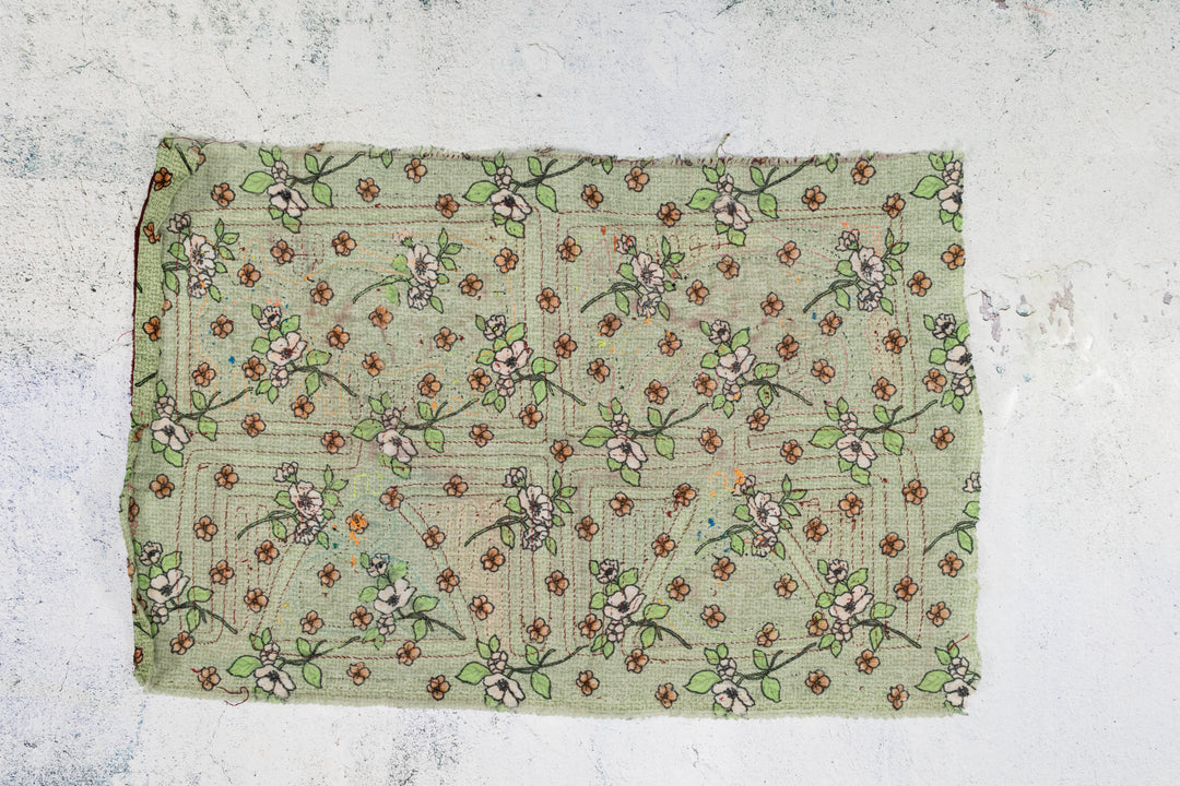 Vintage Bird and Puppy Dog Special Background Material Mola