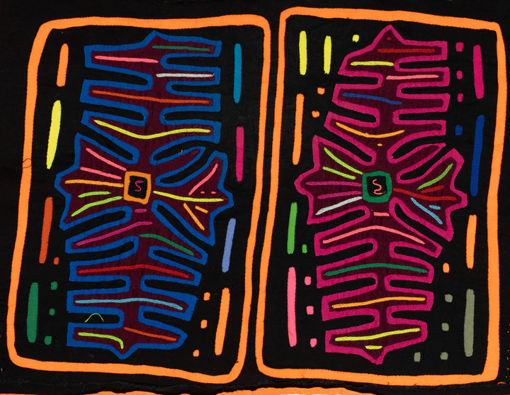 Black And Orange Palm Frond Mola