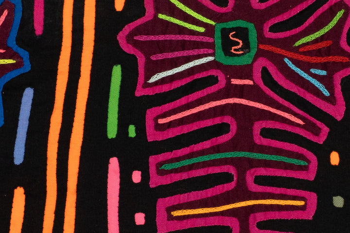 Black And Orange Palm Frond Mola