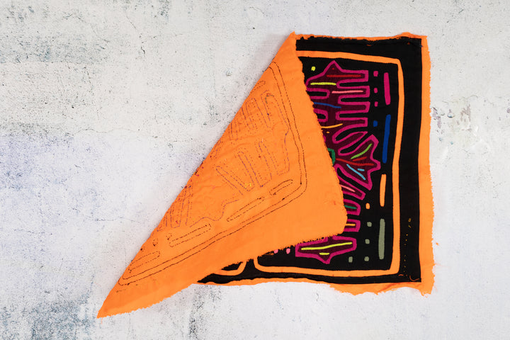 Black And Orange Palm Frond Mola