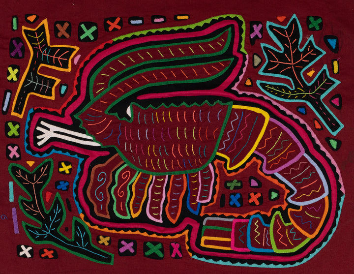 Burgundy Red Caribbean Shrimp Mola