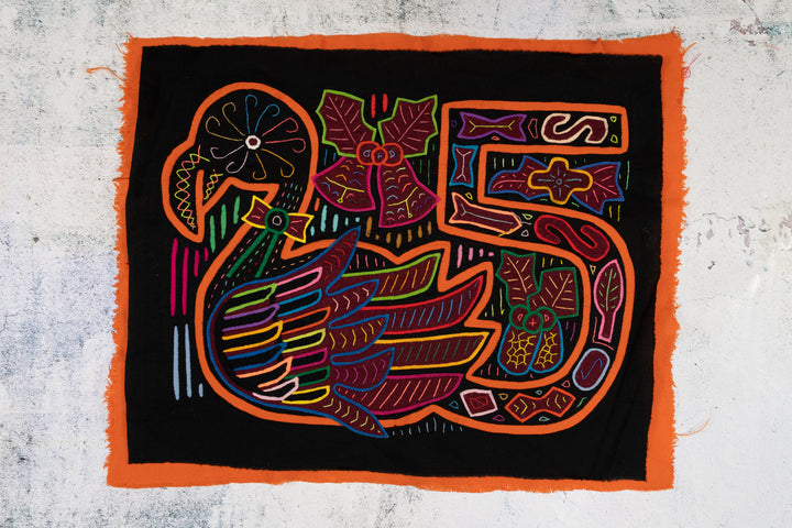 Christmas Orange Goose Mola