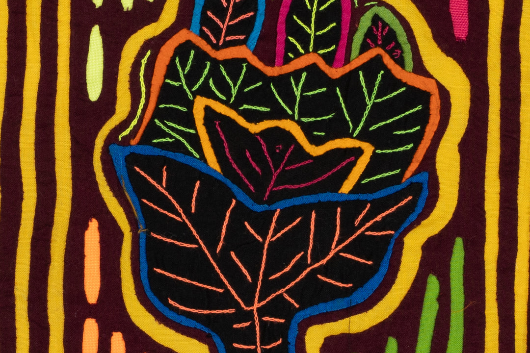 Burgundy And Gold Tulip Flower Mola