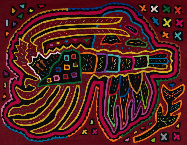 Burgundy Red Caribbean Lobster Mola