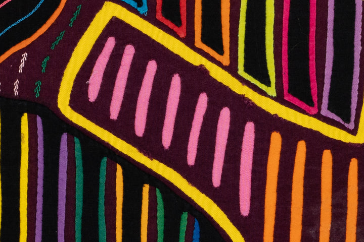 Burgundy And Yellow Two Head Thunderbird Big Heart Mola