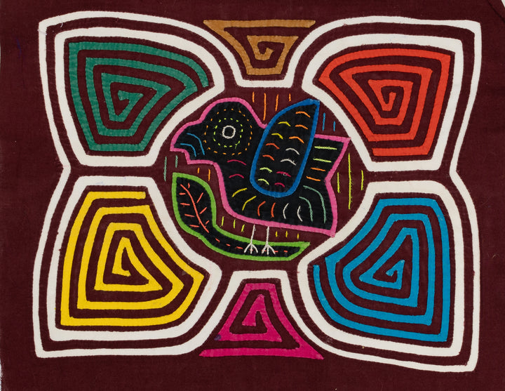 Pink Canary in Rainbow of Colors Mola