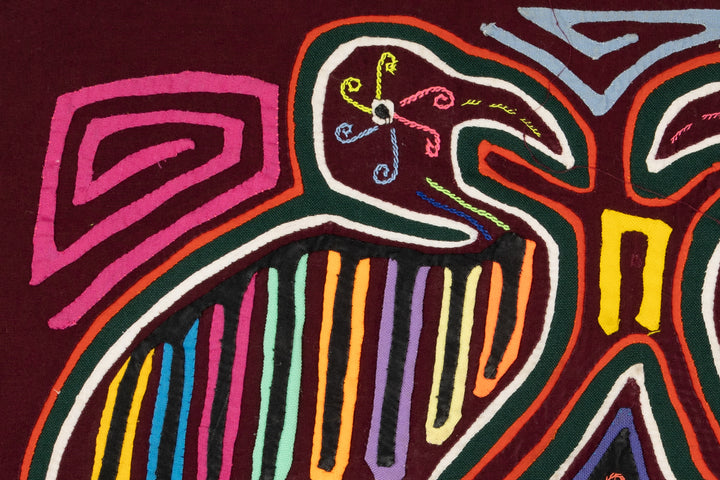 Purple Pelican Pow Wow Bird Mola