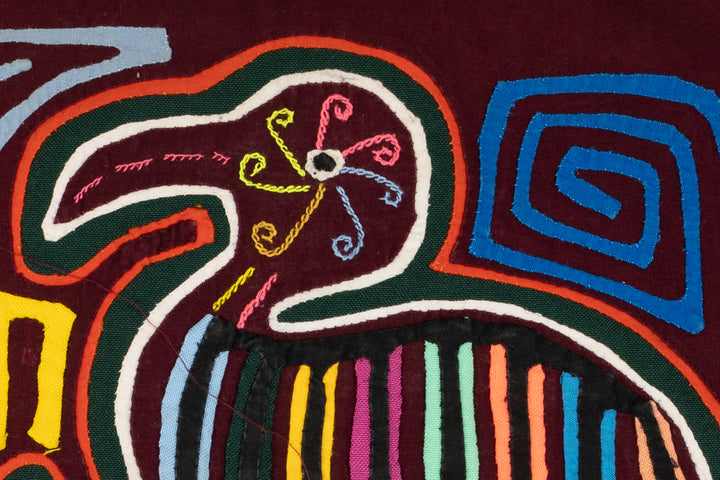 Purple Pelican Pow Wow Bird Mola