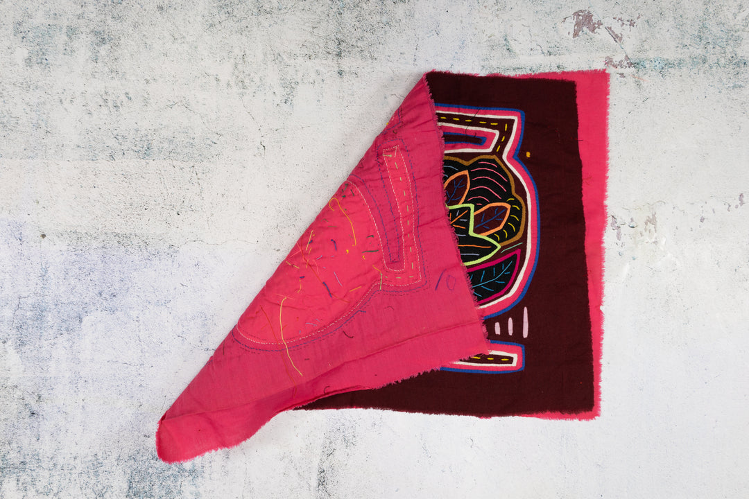 Burgundy and Pink Floral Garden Mola