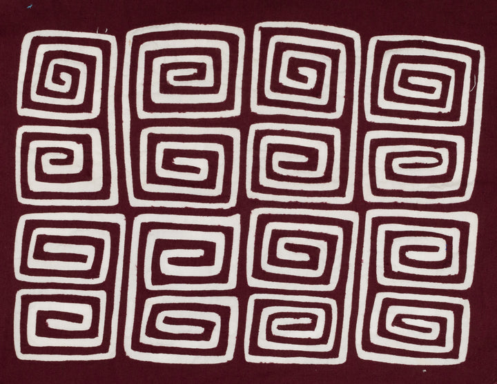 Burgundy and White Hollywood Squares Mola