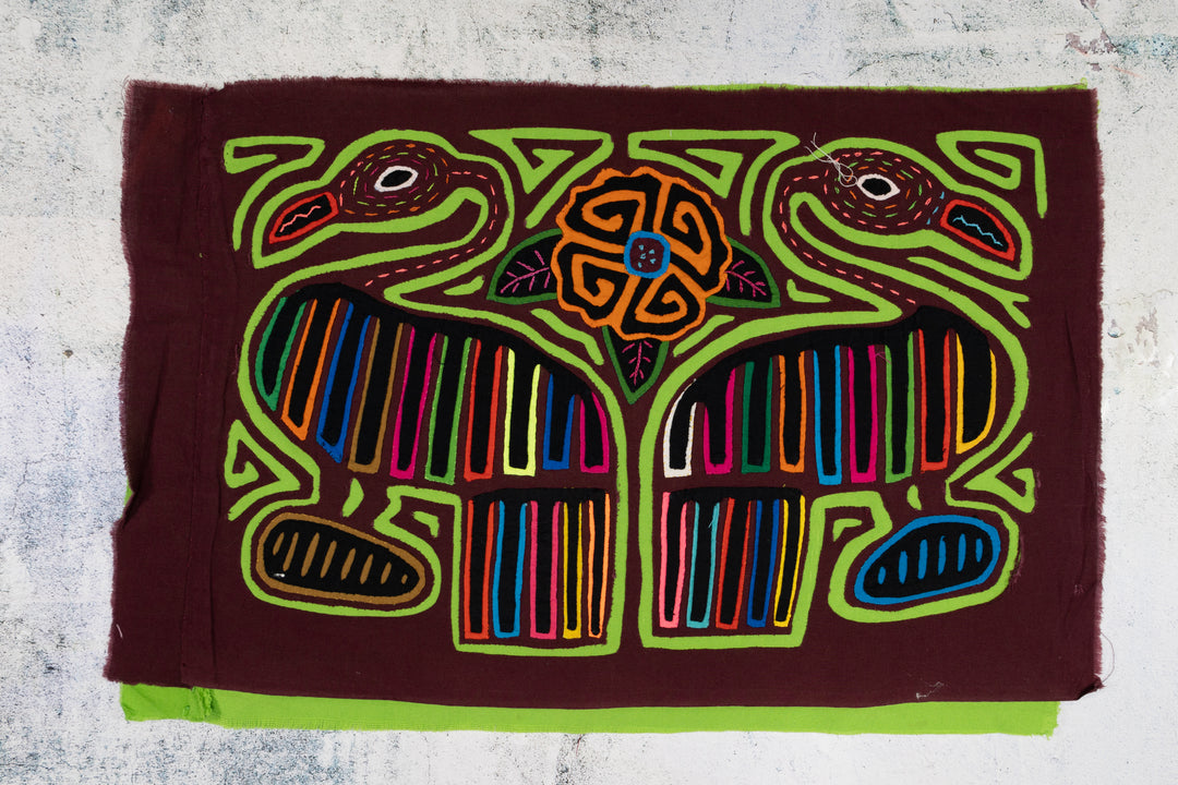 Estranged Goose Bird Couple Mola