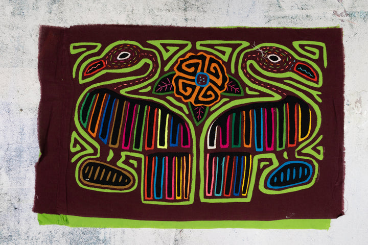 Estranged Goose Bird Couple Mola