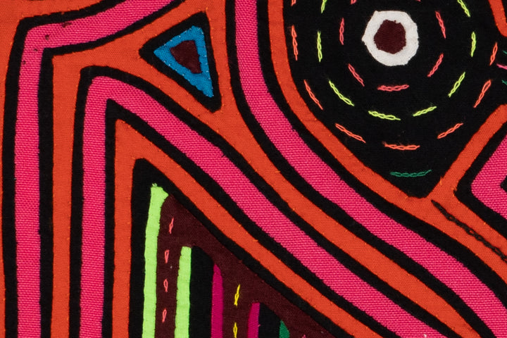 Orange and Pink Optical Illusion Lovebird Mola