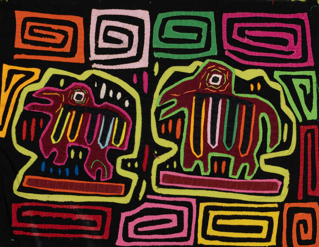 Vintage Rainforest Critter Mola