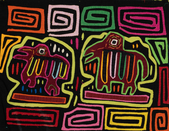 Vintage Rainforest Critter Mola