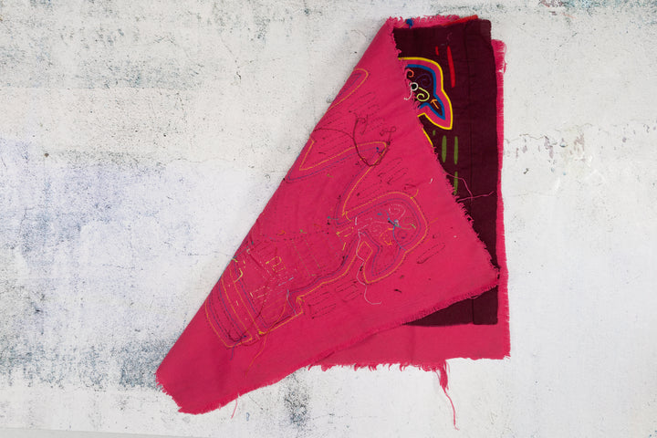 Intriguing Black and Pink Duck Mola