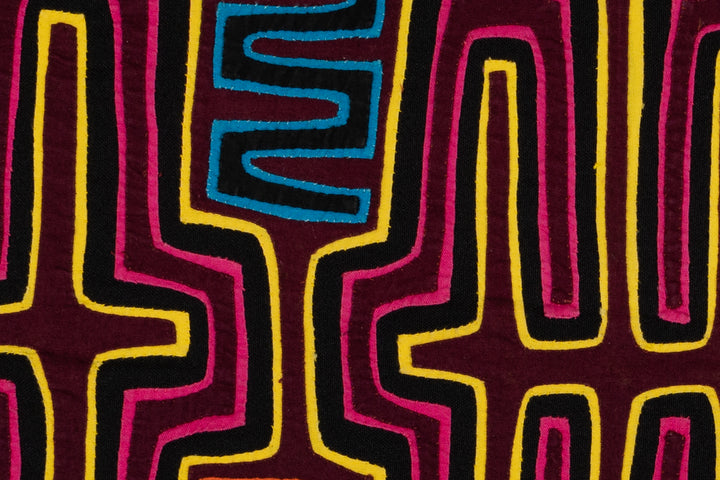 Purple and Yellow Classic Mola