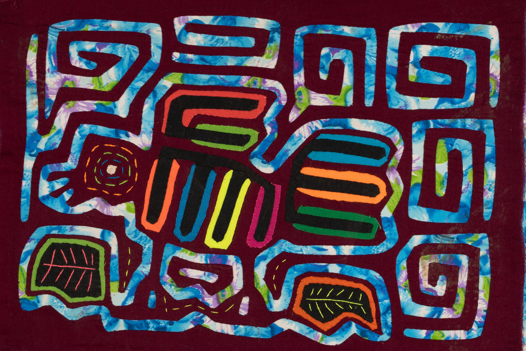Maroon And Blue Bird Mola