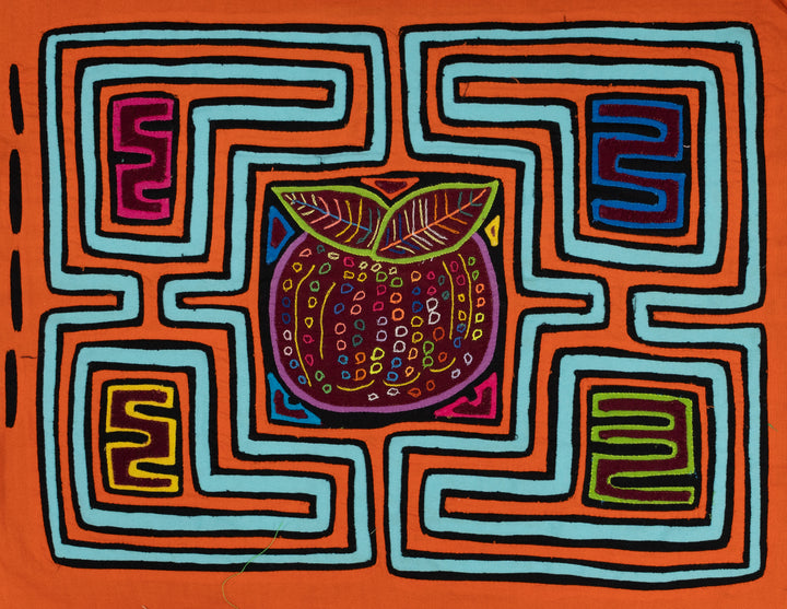 Orange And Aqua Apple Mola