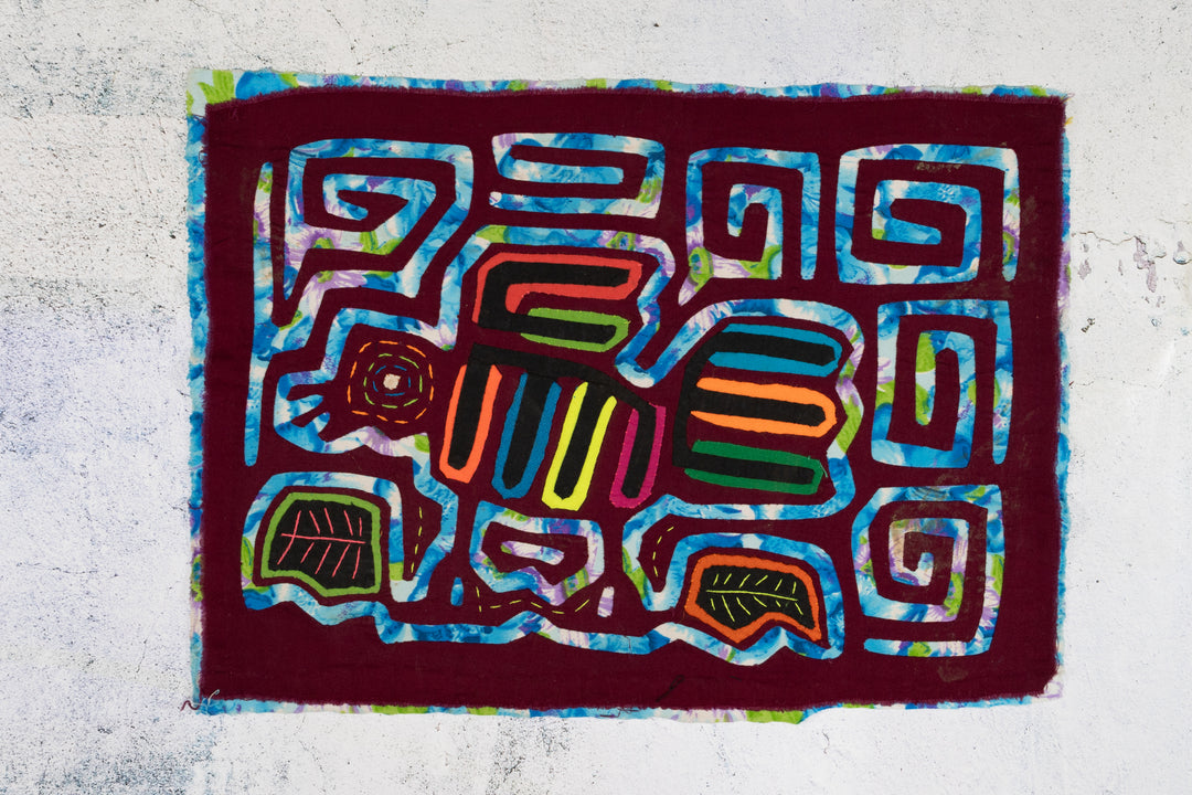 Maroon And Blue Bird Mola