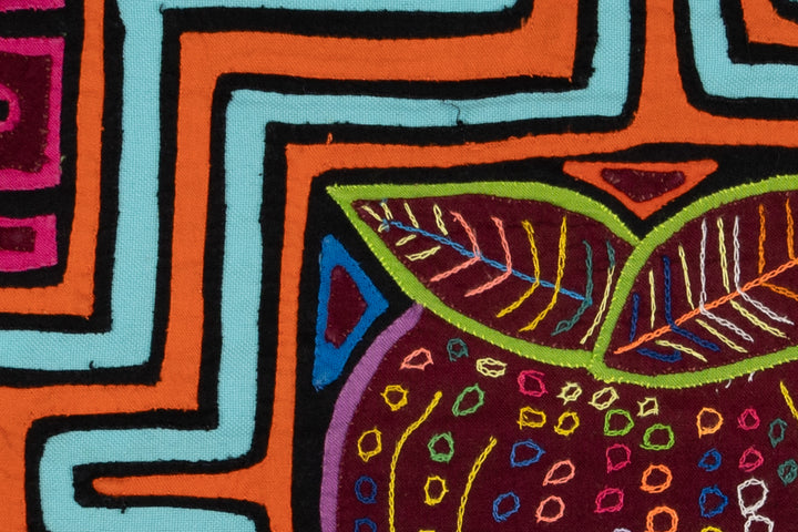 Orange And Aqua Apple Mola