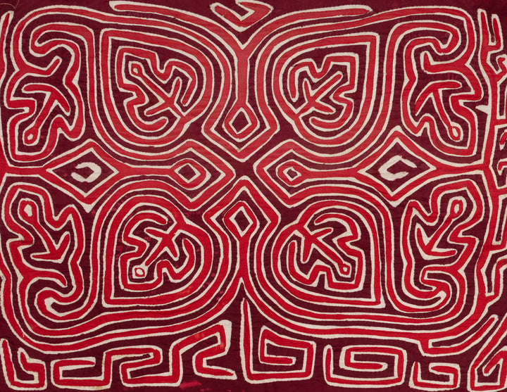 Vintage Red and White Anchor Mola