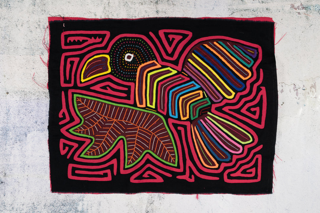 Bright Red Peace Dove Bird with Olive Branch Mola