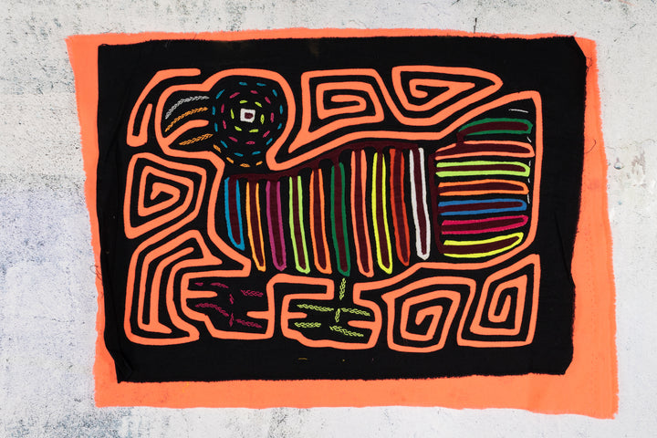 Neon Orange Turkey Bird Mola
