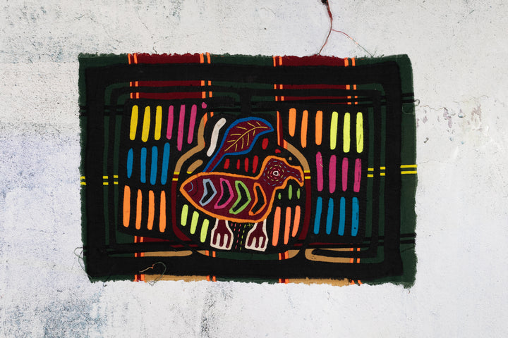 Bird Trapped in Colorful Maze Mola