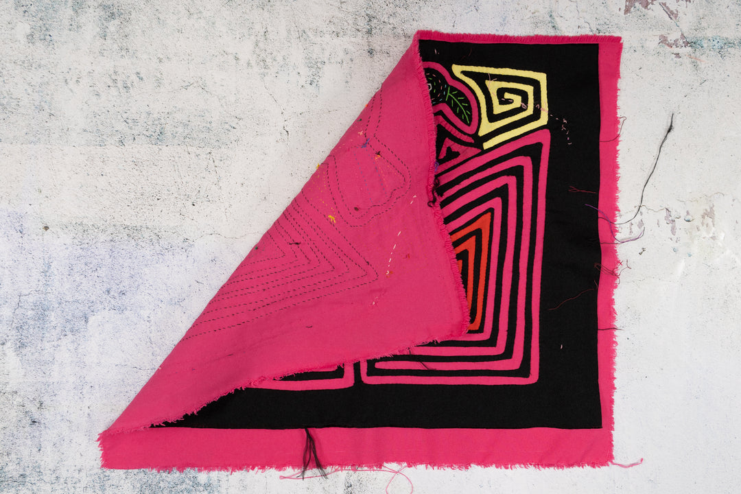 Masked Pink Canary Bird Bandit Mola