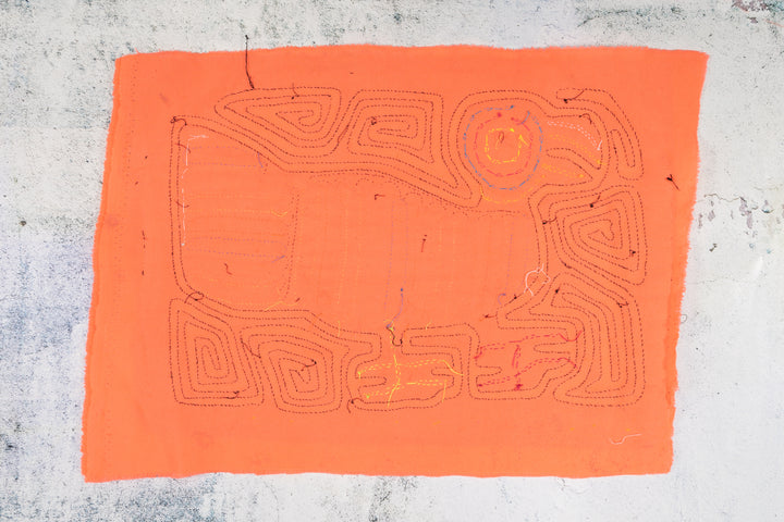 Neon Orange Turkey Bird Mola