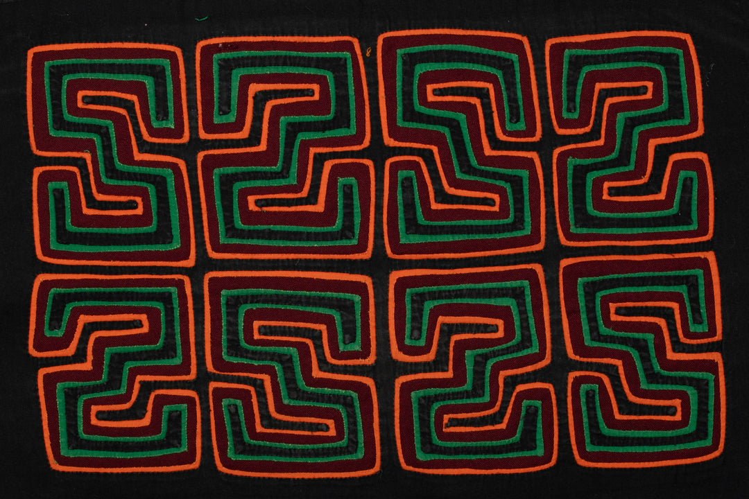 Black Red Orange Green Classic Mola
