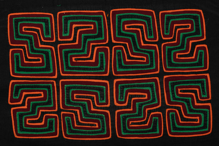 Black Red Orange Green Classic Mola