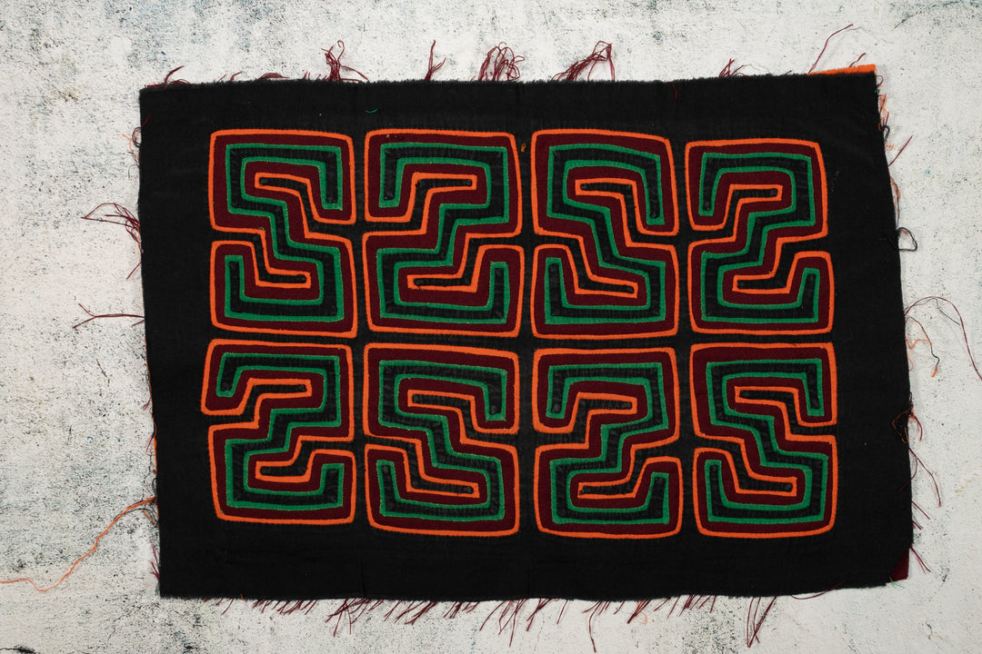 Black Red Orange Green Classic Mola