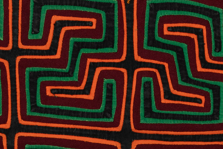 Black Red Orange Green Classic Mola