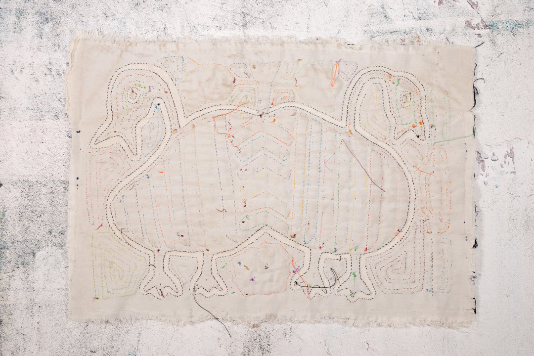 Siamese Twin Geese Mola