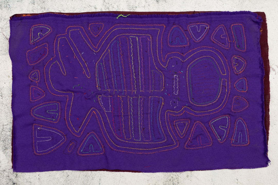 Purple People Eater Panama Mola