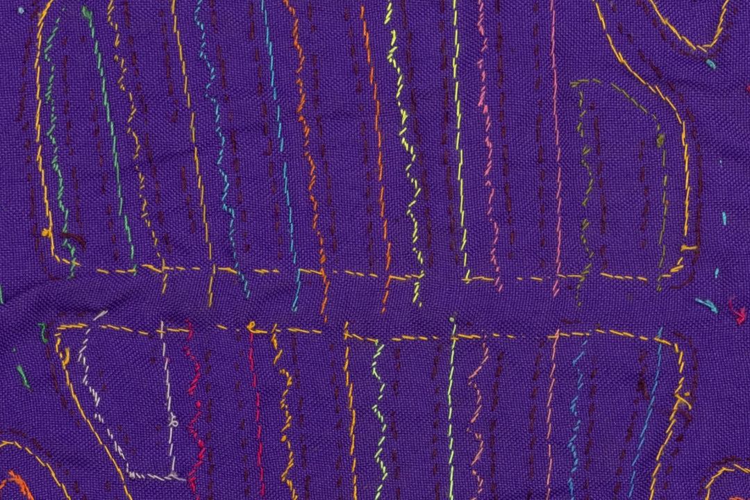 Purple People Eater Panama Mola