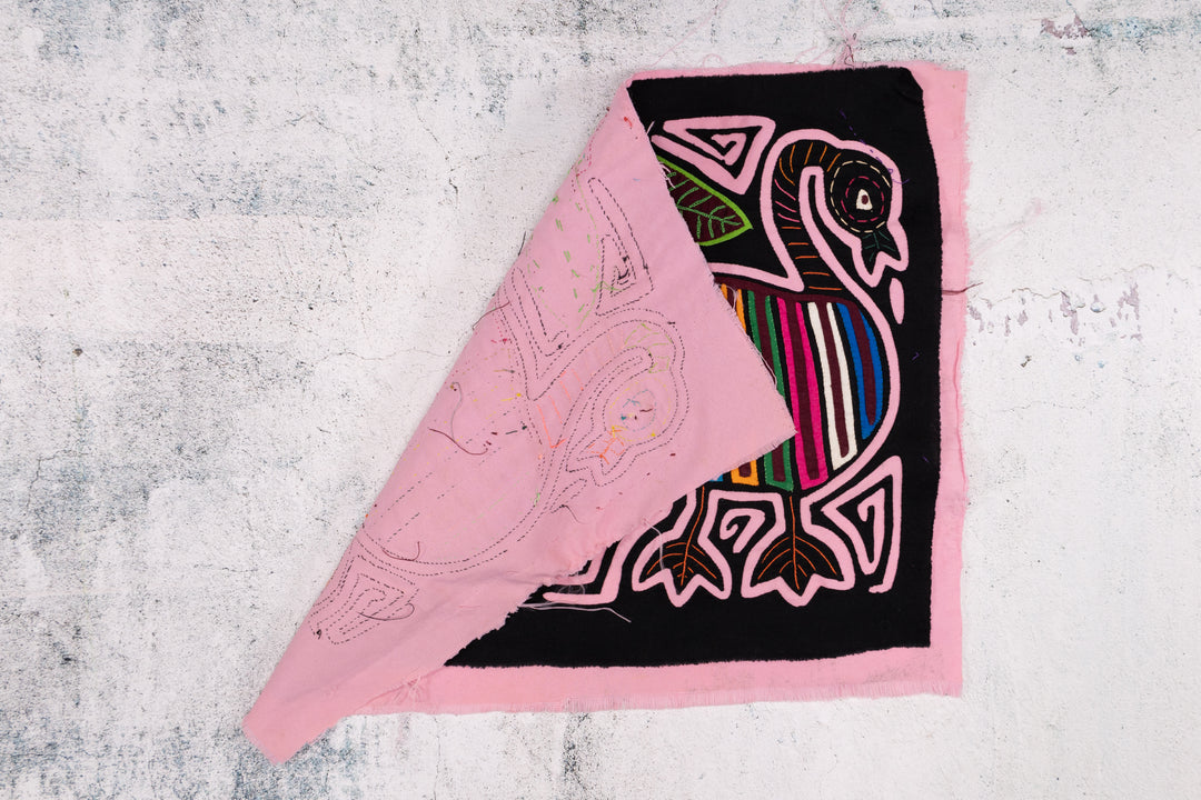Rainbow Pink Goose Bird Two Mola