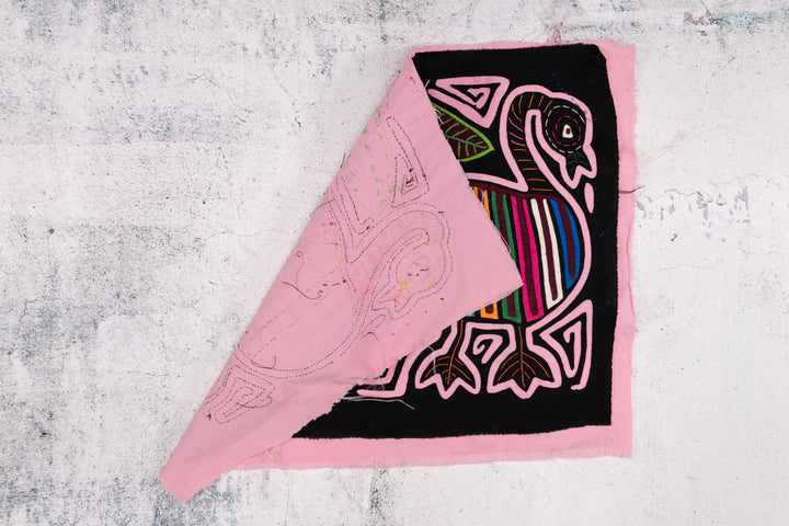 Rainbow Pink Goose Bird Two Mola