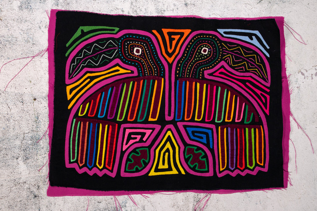 Purple Toucan Parrot Bird Mola