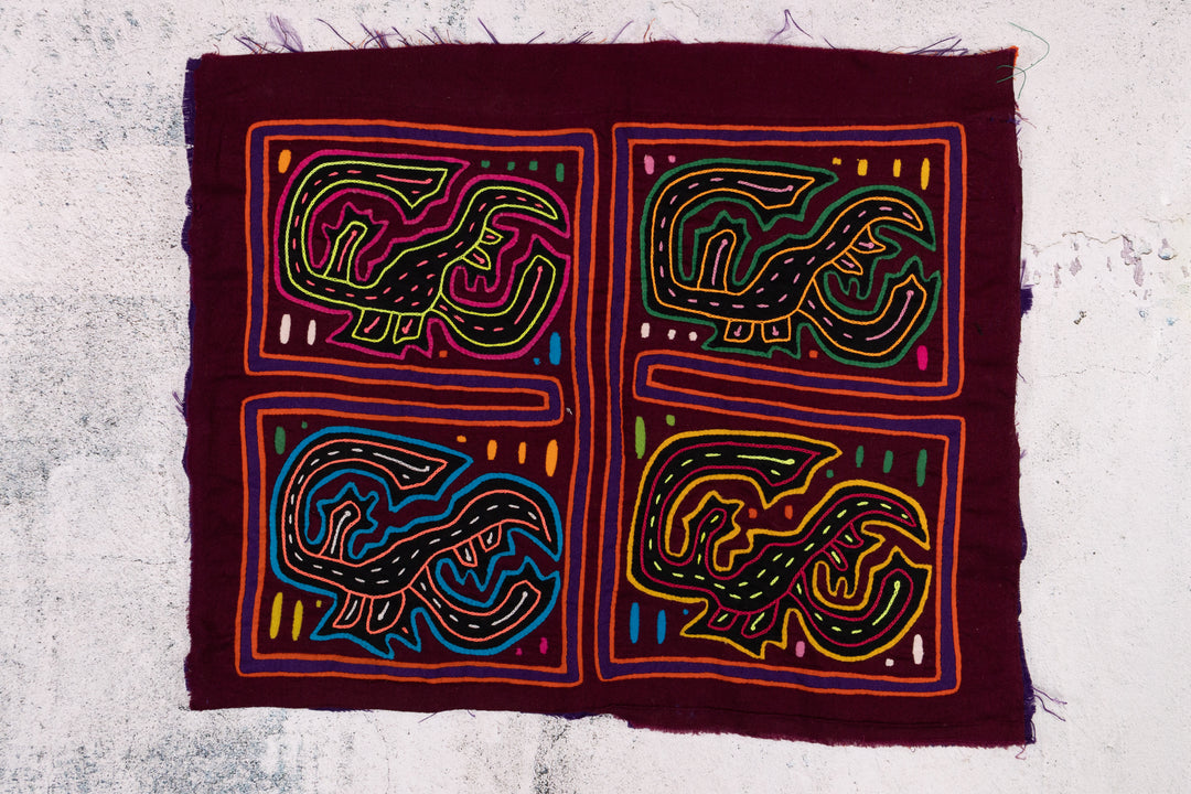 Burgandy Critters from the Deep Mola