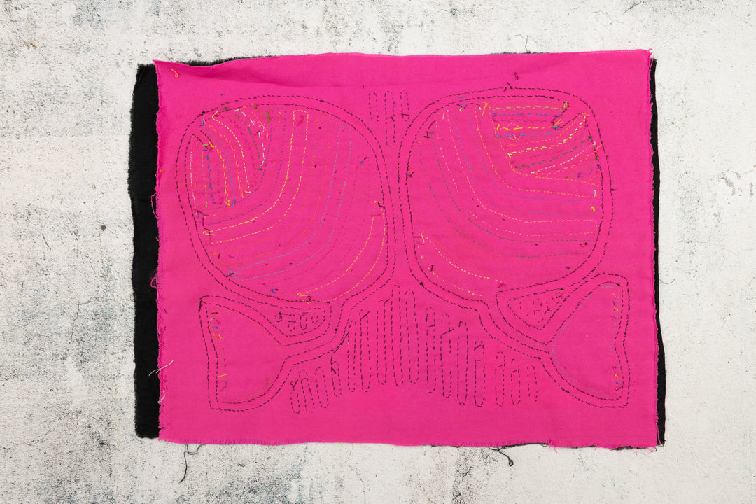 Pink Stingray Panama Mola