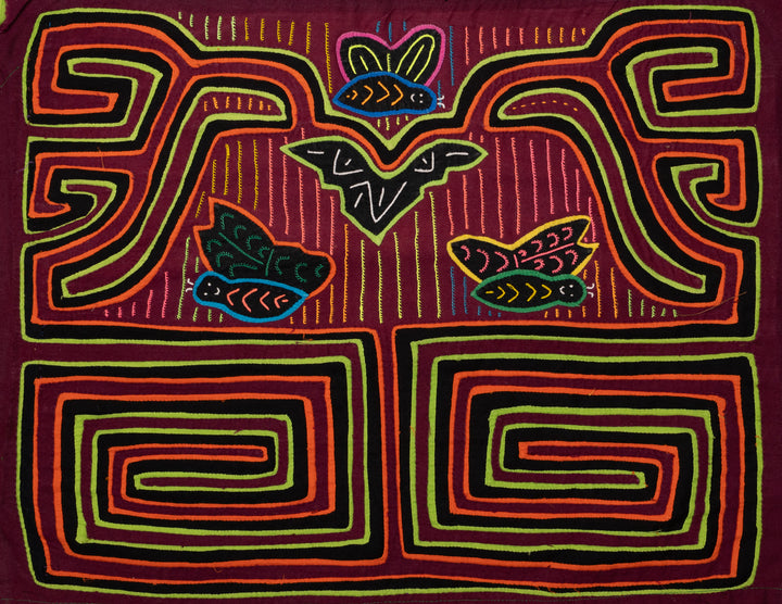 Butterfly Symmetry Vintage Mola