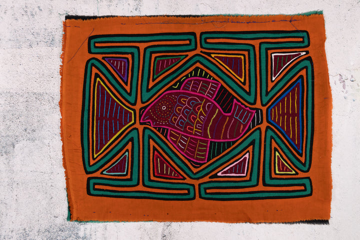 Orange Green Pink Fish Mola