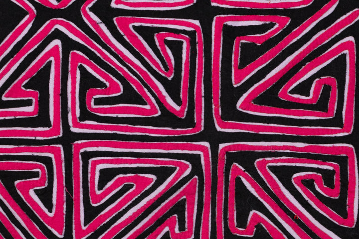 Purple Black White Symmetry Vintage Mola